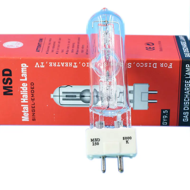 

MSD250/2 250W Metal Halide Bulb 8000K GY9.5 Base Replacement Lamp for Moving Head Lights Stage Lighting MSD 250W