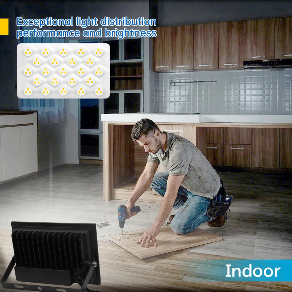 

2 шт. светодиодных прожекторов 30W 60W 100W AC220V, уличные светильники-рефлекторы, декоративное освещение, настенные светильники для улицы и сада
