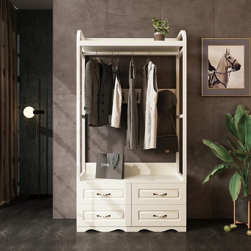 Hanger Floor to ceiling Living room Bedroom Room Hat storage Hanging clothes rack Household simple Nordic iron wardrobe