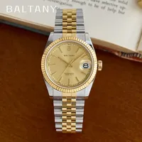 Baltany 2024 New Retro 36Mm Men's Automatic Mechanical Watch Nh35 Sapphire Stainless Steel Waterproof 10Bar Luminous C3 Reloj Ho