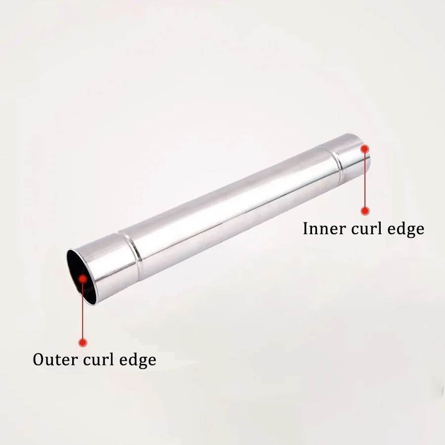 Smilodon-Camping akcesoria do pieca na drewno 6cm 7cm średnica piec na drewno opałowe ze stali nierdzewnej rura kominowa na zewnątrz