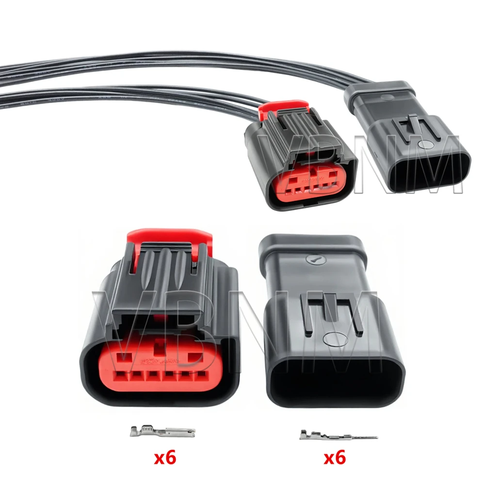6 Pin 1438153-5 1-1419168-1 1-1419168-2 1-1419168-3 AC Assembly Pedal Position Sensor Electrical Socket Auto Wire Cable Plug