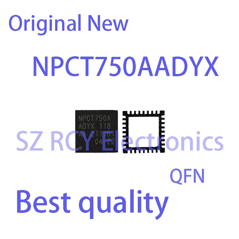 Chip electrónico IC, NPCT750AADYX, NPCT750A, ADYX, QFN, 1-5 piezas, nuevo