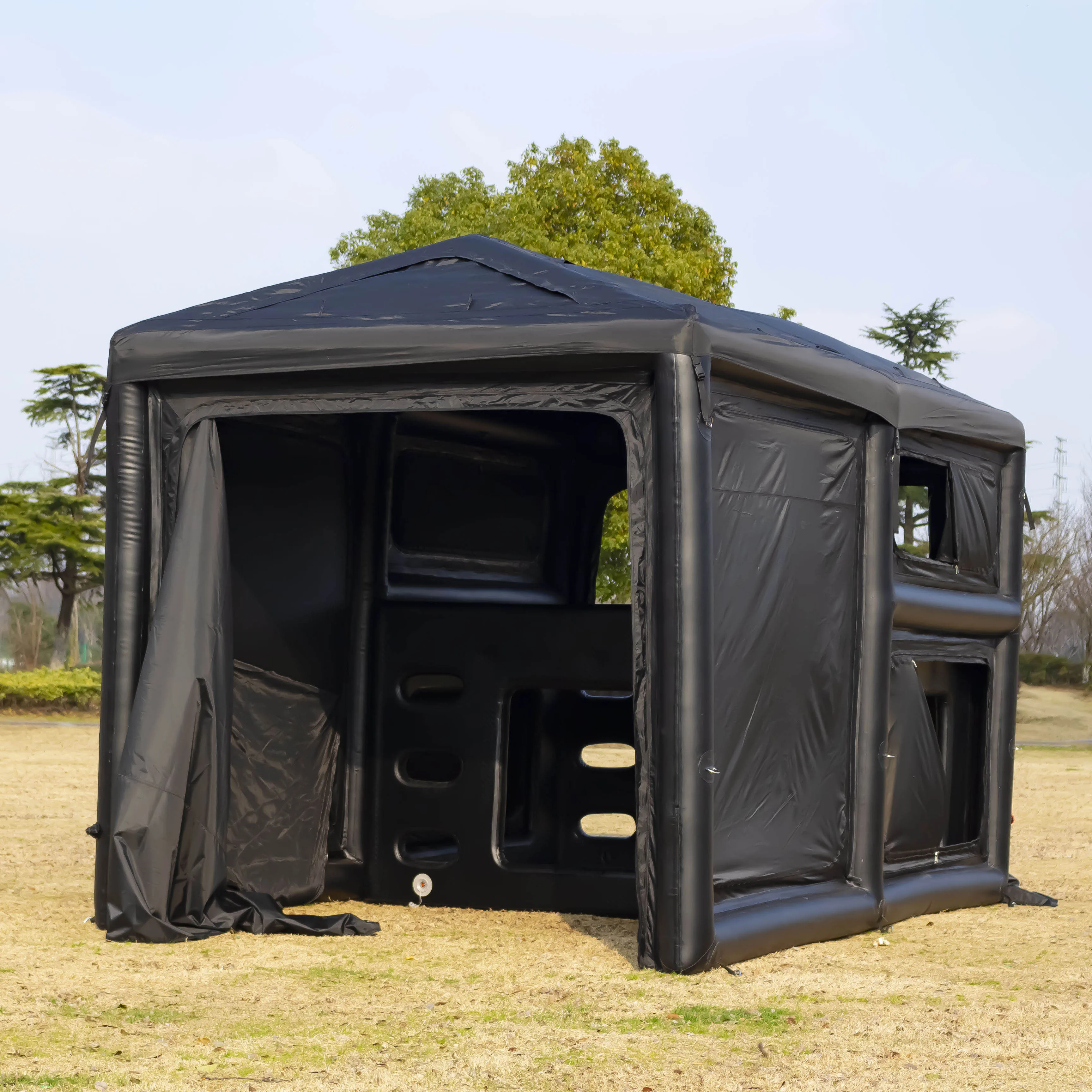 Customizable Outdoor Camping Inflatable Tent Space Made with Durable Nylon Fabric-Direct from Factory