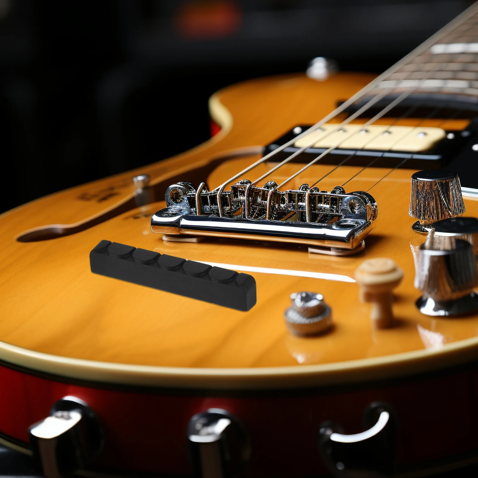 

Guitar Nut Classical Parts Bridge Acoustic Saddle Nuts Neck Rest Accessory Ebony