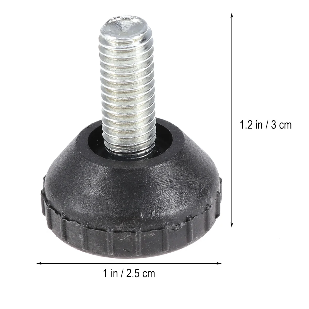 

20 PCS Furniture Adjustable Height Feet M8x25mm Threaded Leveling Pads Desk Risers Foot Cup Table Legs Glide Feet Lifters