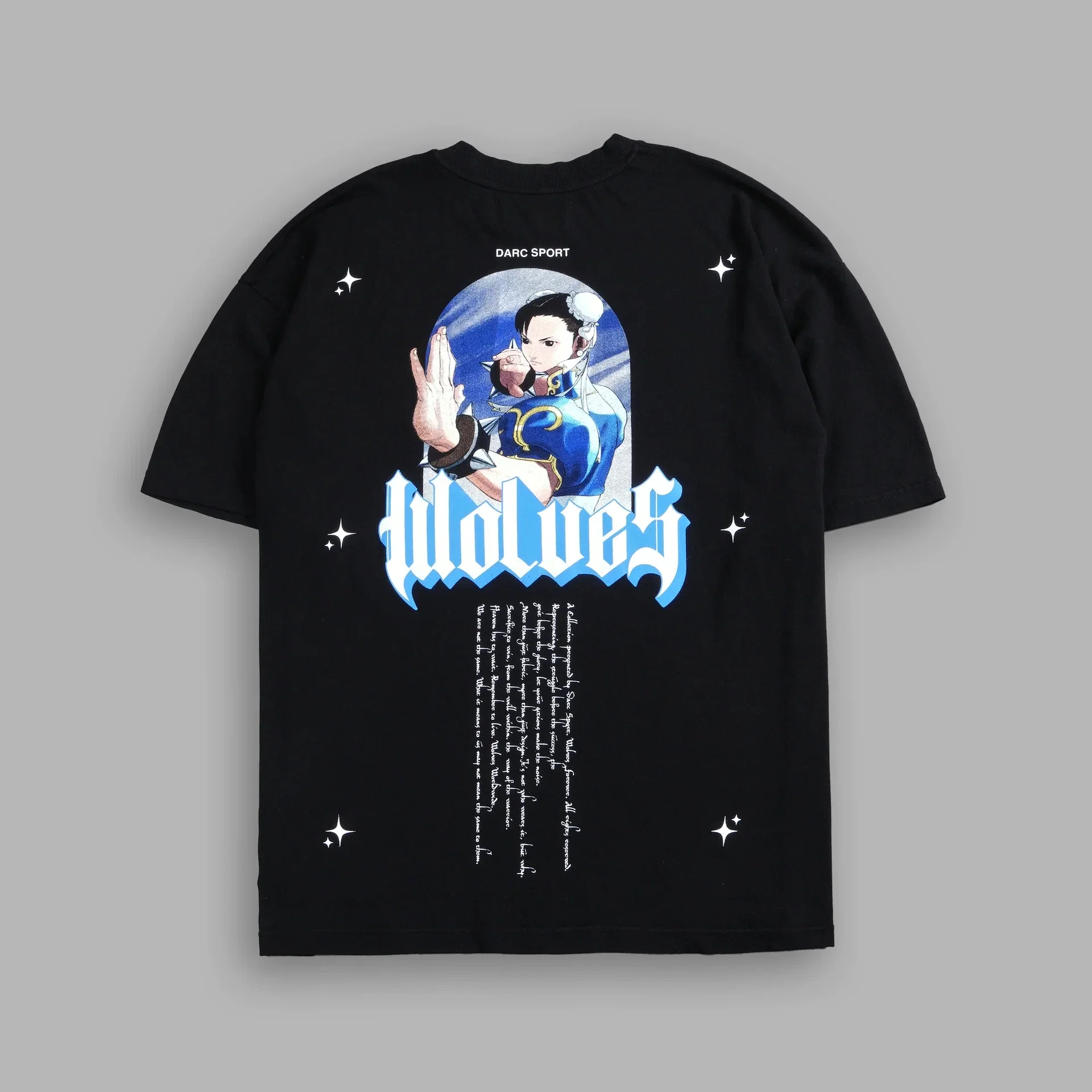 

US SIZE WOLVES Men's T-Shirt Vintage Printed Street Hip Hop Retro Punk T Shirts Harajuku Casual 100% Cotton Short Sleeve TShirts
