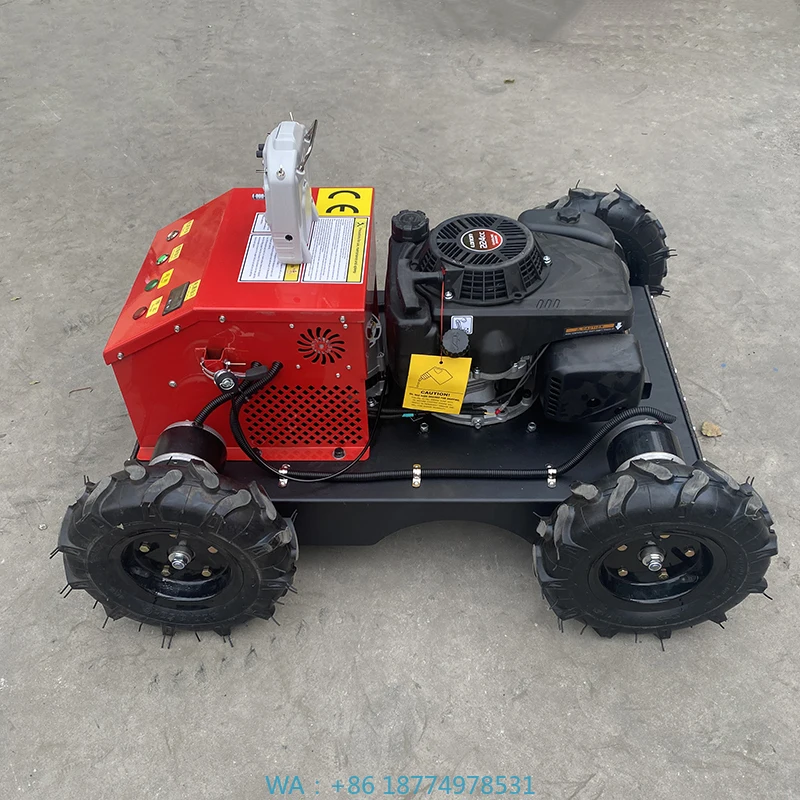 emote Control RasenmäherChina Neues Design Selbstfahrender Raupenrasenmäher Automatischer R