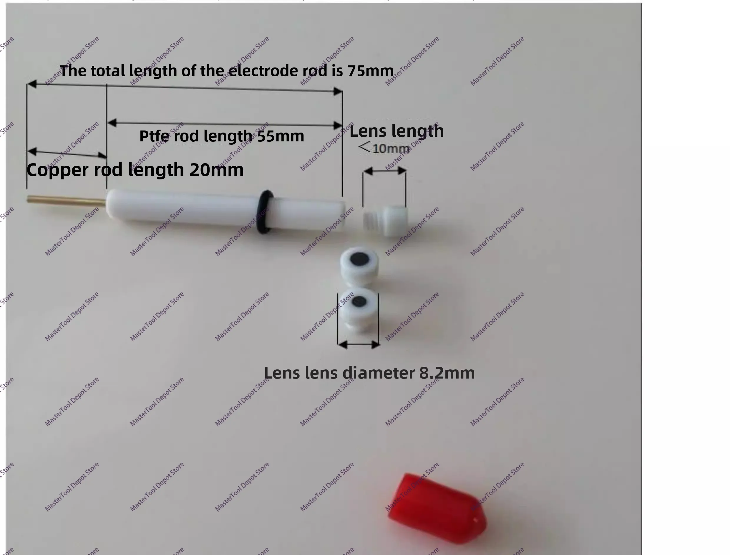Glassy Carbon Electrode Is Used for Dual Purposes of Electron Microscope Working Electrode and Electron Microscope Electrode.