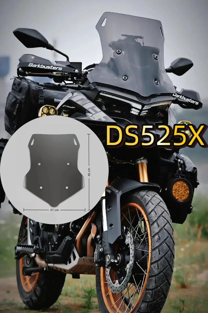 

For Loncin VOGE DS525X 525DSX 525 DSX 2022 2023 New Motorcycle Windshield Accessories Windshield Increased Height