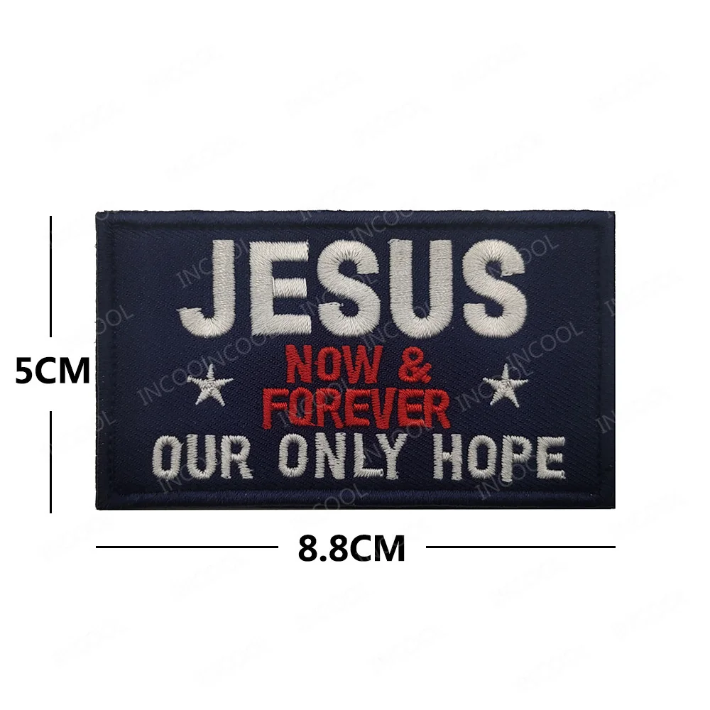 Gesù pesce ricamo patch dio Christian Cross Sign infedel Appliqued Faith benedetto infrarossi IR riflettente