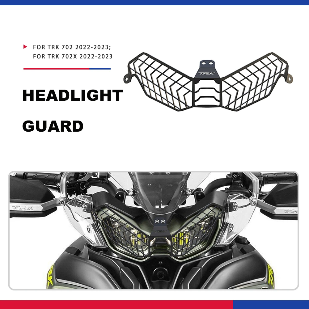 

For Benelli TRK 702 TRK702 TRK702X 2022 2023 Motorcycle Head Lights Protector Covers TRK 702X Headlamp Headlight Guard Grill