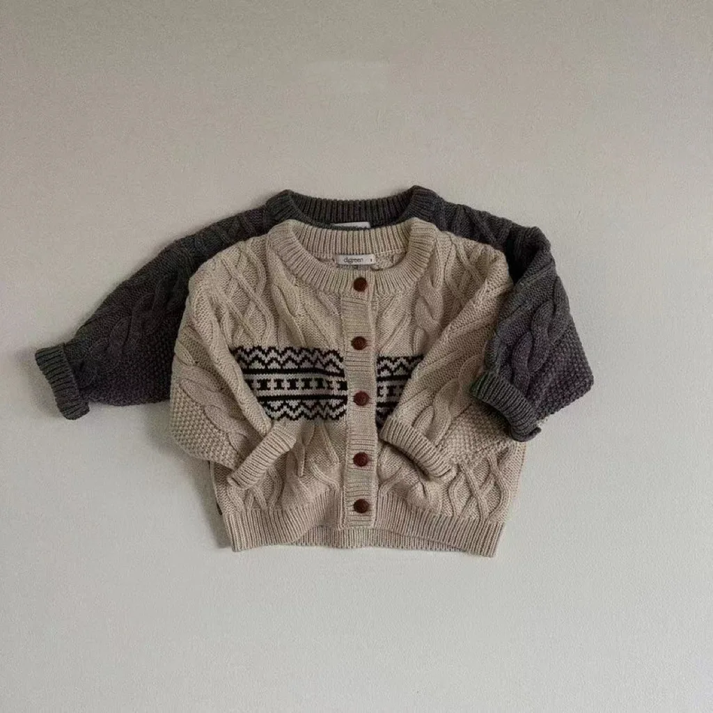 2025 خريف جديد طفل طويل الأكمام سترة معطف القطن الفتيات تنوعا سترة مشغولة من الصوف طفل سترة غير رسمية ملابس الرضع #5