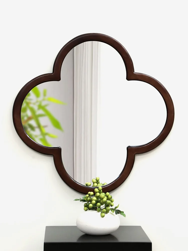 مدخل مرآة من الخشب الصلب لتزيين مدخل غرفة النوم من الخشب الصلب