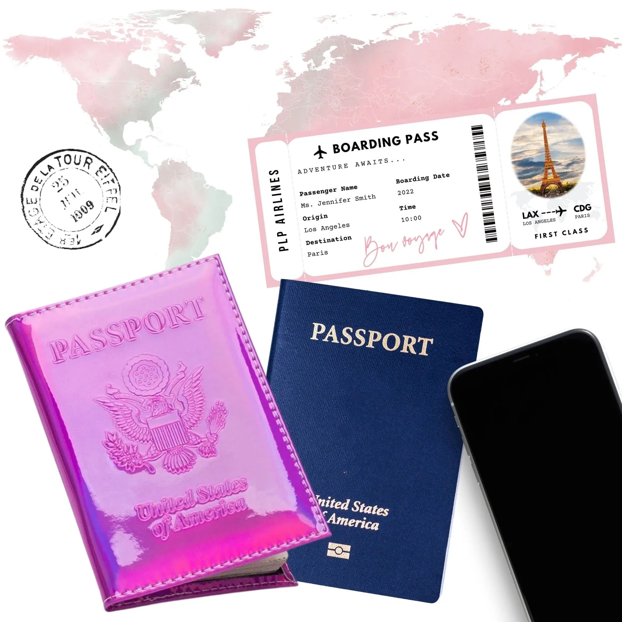 

Passport Holder Cover Case Travel Wallet Cover Passport Leather Card Case Travel Accessories for Women Men