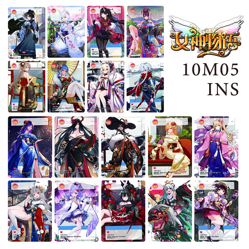 Goddess Story 10M05 Ins-Venue Card Anime Characters Foil Stamping Collectible Cards Board Games Children\'s Toys Birthday Present