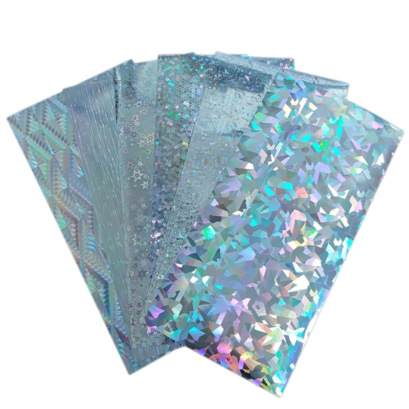 652D 10Pcs Reflective Fishes Scale Stickers Holographics Adhesive Film Lure Tape Hard Baits Lure Stickers for Lure DIY