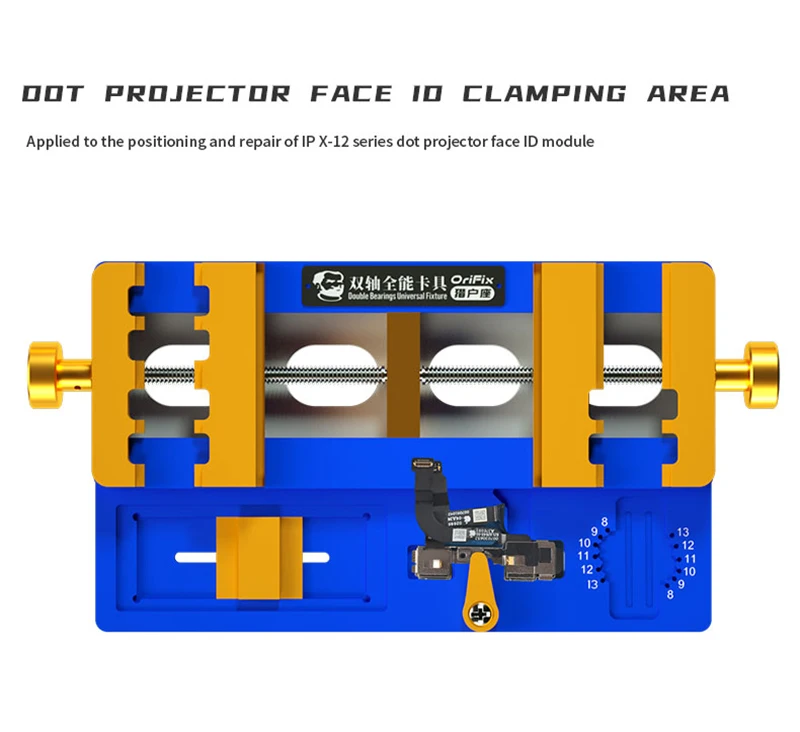 MECHANIC Double Bearing Fixture PCB Holder for iPhone Motherboard CPU Chip Dot Projector Module Repair Tools Rework Platform