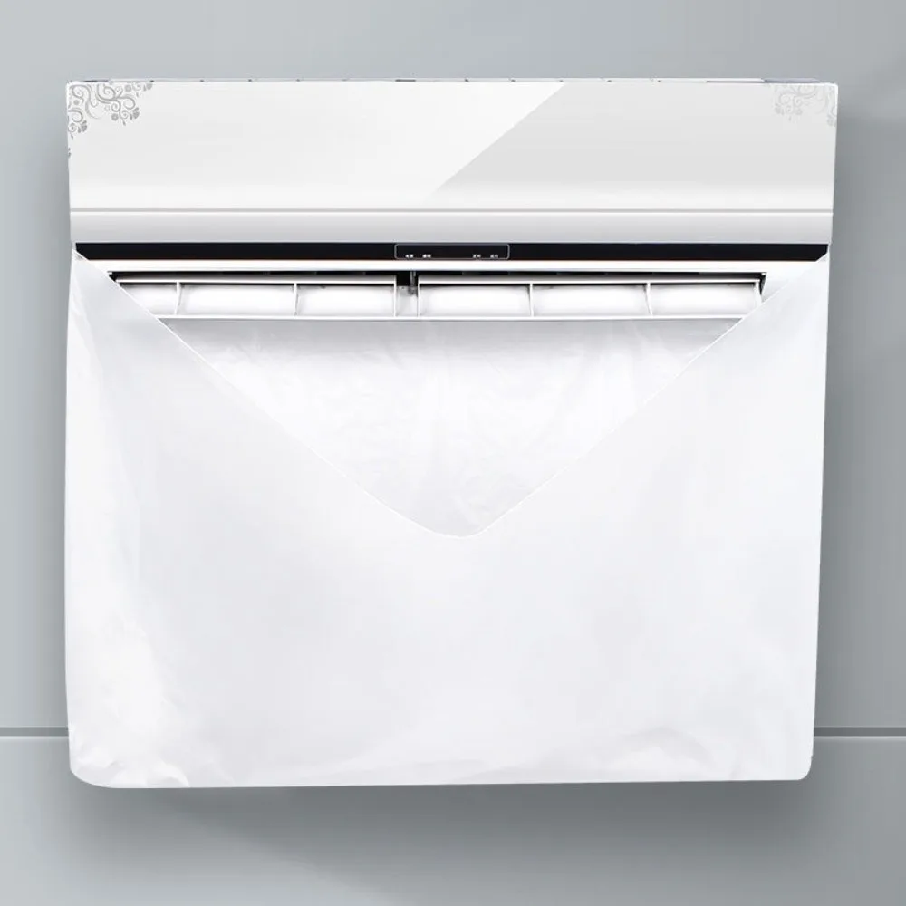 Transparent Elastic Air Conditioner Cleaning Cover Waterproof Dustproof Easy Wrapping Aircon Cleaning Bag Sewage Collecting