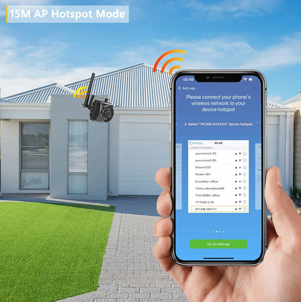 RTMP Camhipro Mini wireless wifi 940nm IR night 5MP IP WIFI Camera outdoor RTMP H.264 H.265 128GB sd Webcam Security