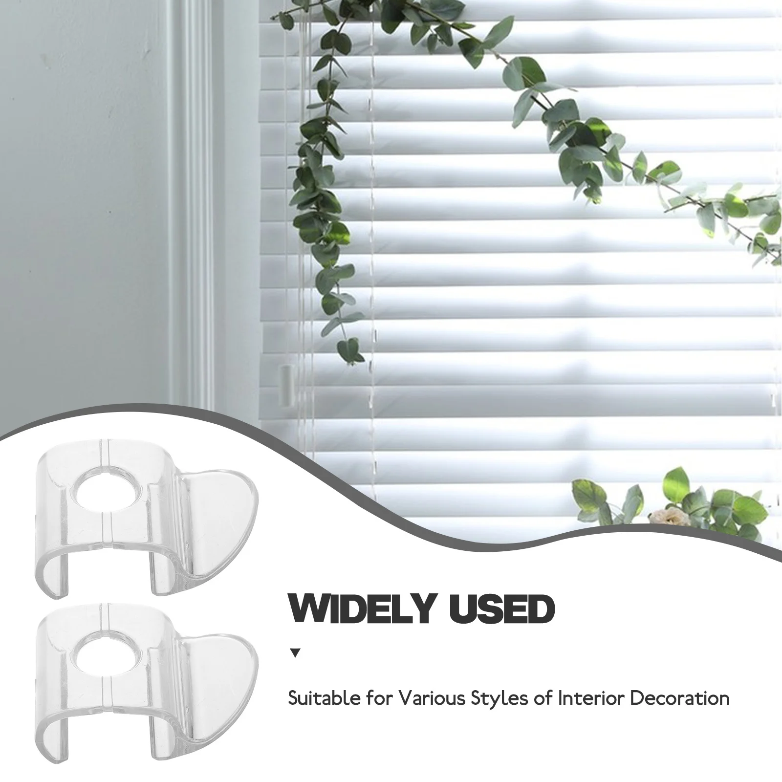 

4pcs Clear Mini Plastic Cordless Blind Handles For Pvc Shades Window Lift Pull Tabs No Drill Curtain Hangers Waterproof Blind