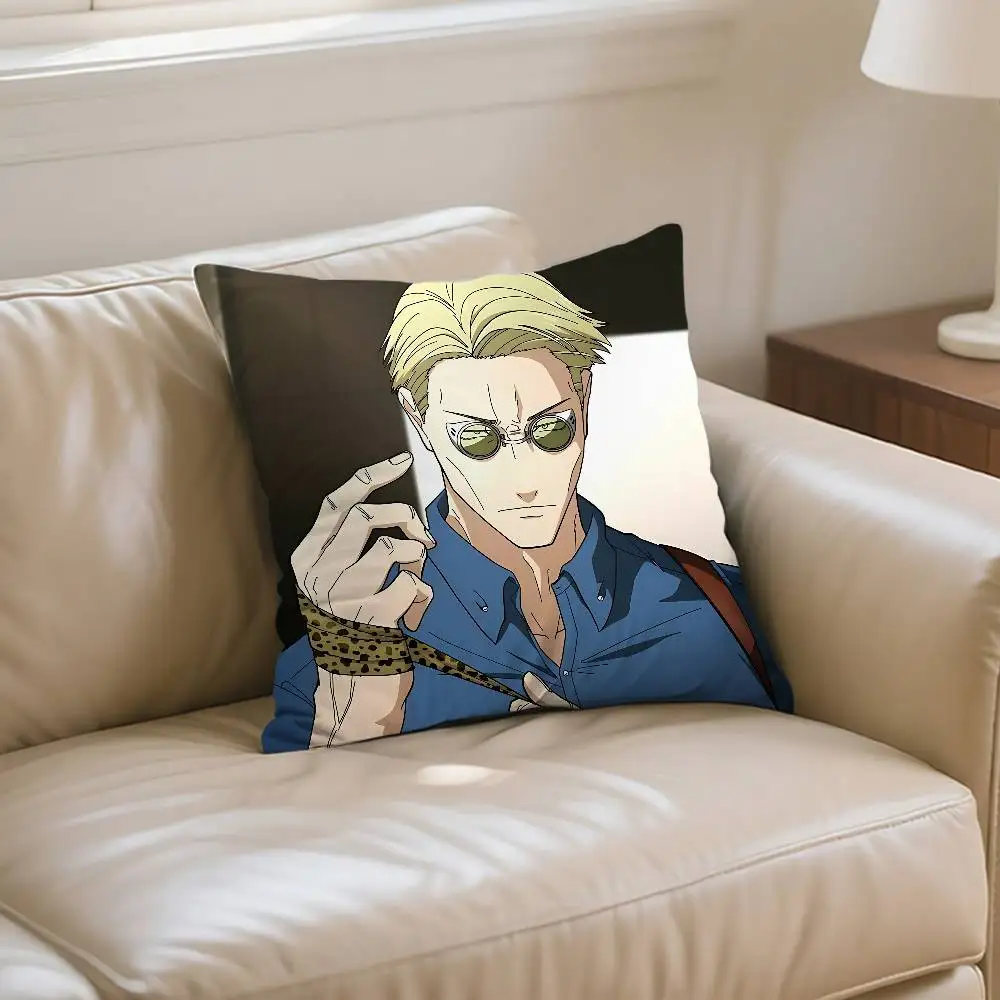 كول H-nanami Kento-S كيس وسادة رمي غطاء وسادة الشمال خمر نمط وسادة تغطي غرفة المعيشة المنزلي أريكة الأريكة مقعد ديكور