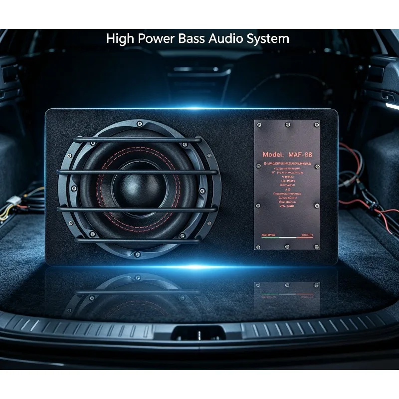 8 Inch 12V Active Car Subwoofer High Power Heavy Bass Speaker For Vehicle Audio System Automobile  Sound Upgrade Modification