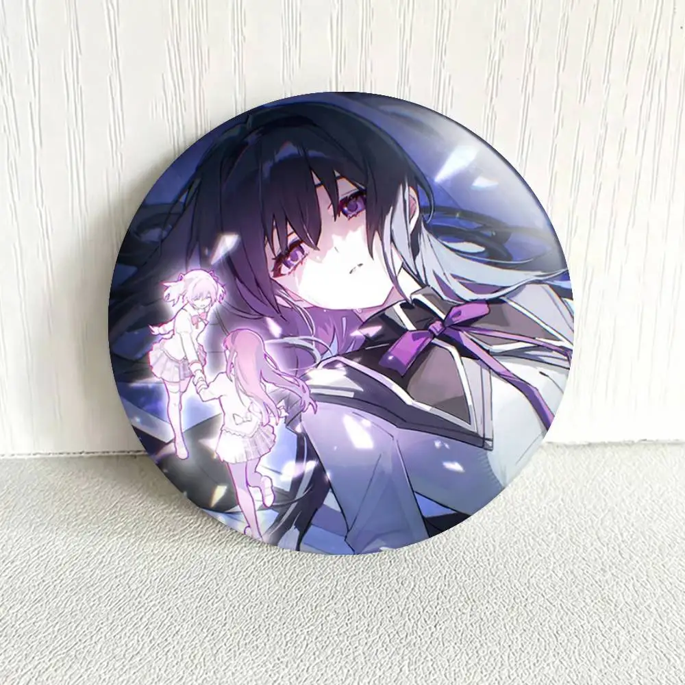 H-Homura A-Akemi Puella Magi Badges 25 32 44 58 75 mm Round Fans Collect Friends Gifts Brooch Souvenir