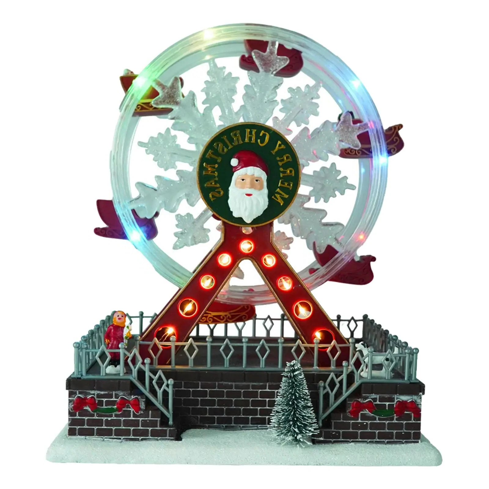 La musique plonger oyante de roue rotative de Noël B-M a animé des cadeaux avec la lumière de LED pour