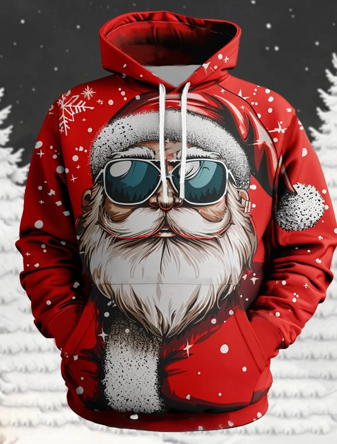 Christmas Party Graphic Men's Fashion 3D Print Outdoor Hoodie Streetwear Hoodies Hooded Front Pocket Designer Hoodie Sweatshirt