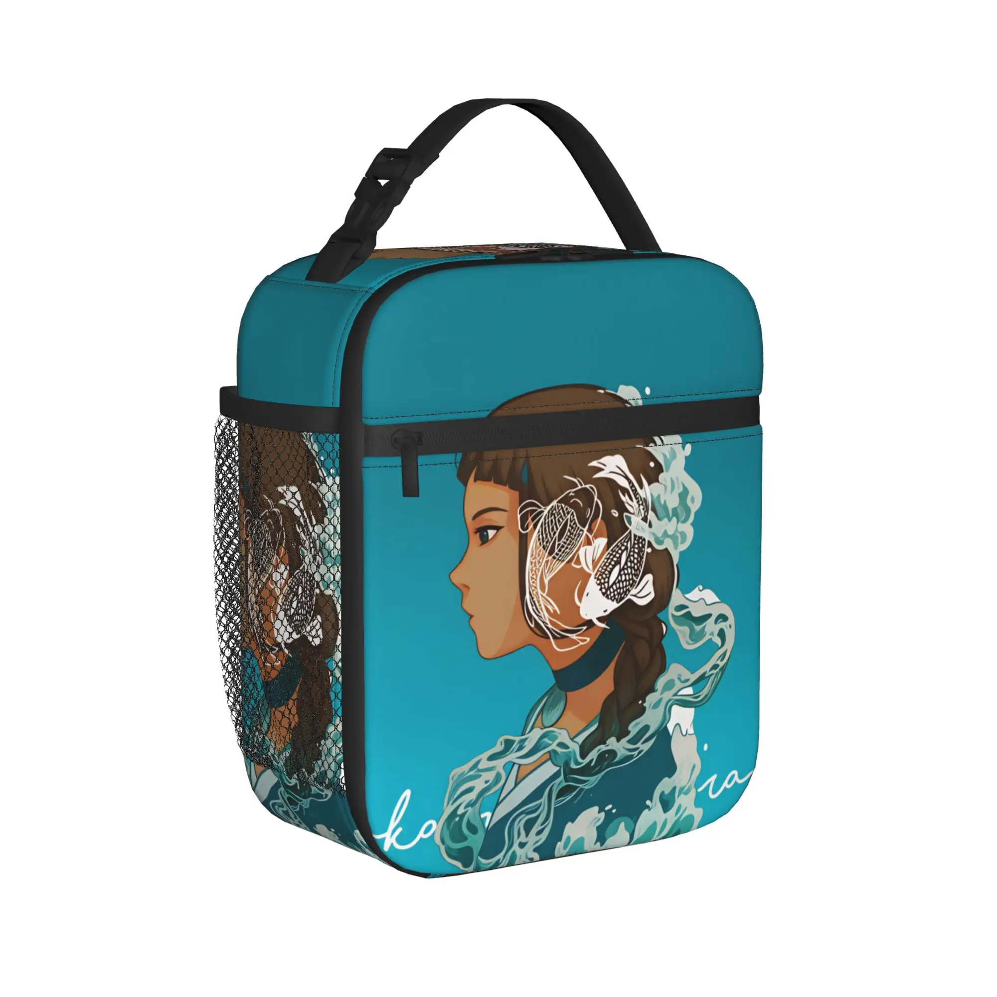 Avatar The Last Airbenders Lunch Bag  Retro Lunch Box Outdoor Picnic Tote Handbags For Child Oxford Graphic Design Cooler Bag