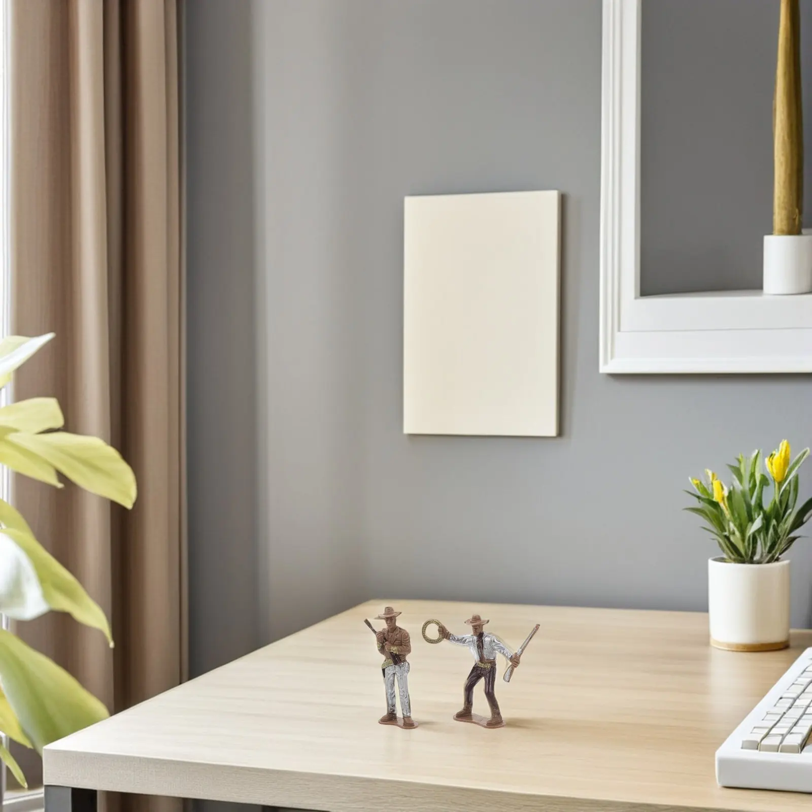 

12Pcs Plastic Cowboy Figures Realistic Wild West Mini Statues for Kids Learning Parent-Child Interaction School Decoration Fairy