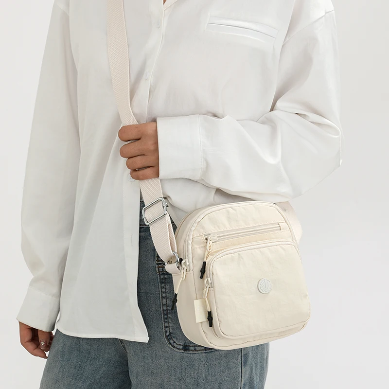 Leichte Oxford-Umhängetasche für Damen – Umhängetasche mit mehreren Taschen, ideal für Geschäftsreisen und Reisen – Detail 17