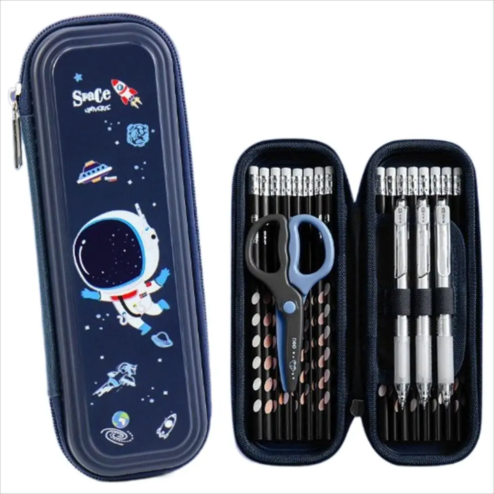 

Kids Gifts Space Astronaut Pencil Case High Capacity Zipper Stationery Box Cute Cartoon Pencil Box Children