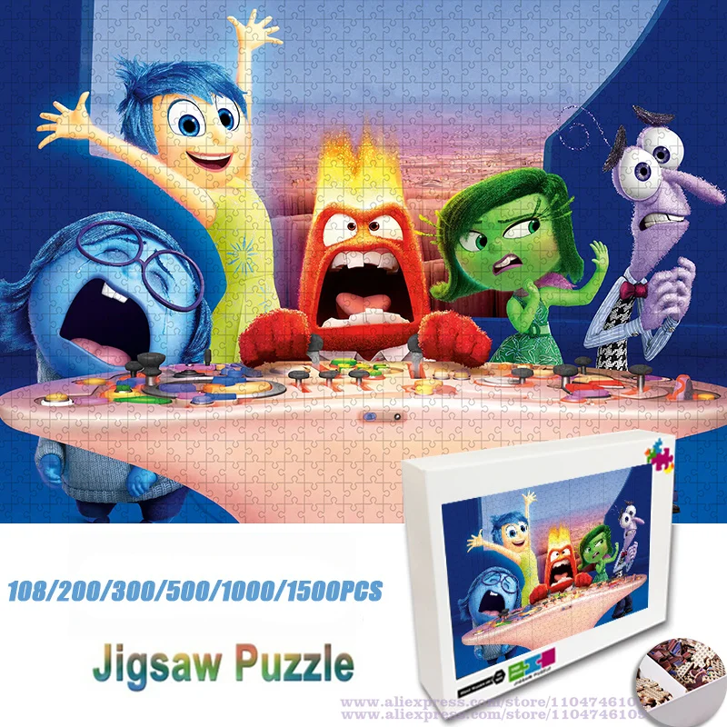 

Пазл Inside Out из фильма, 108/200/300/500/1000/1500 шт., интеллектуальные пазлы, уникальный пазл унисекс с подарочной коробкой с принтом