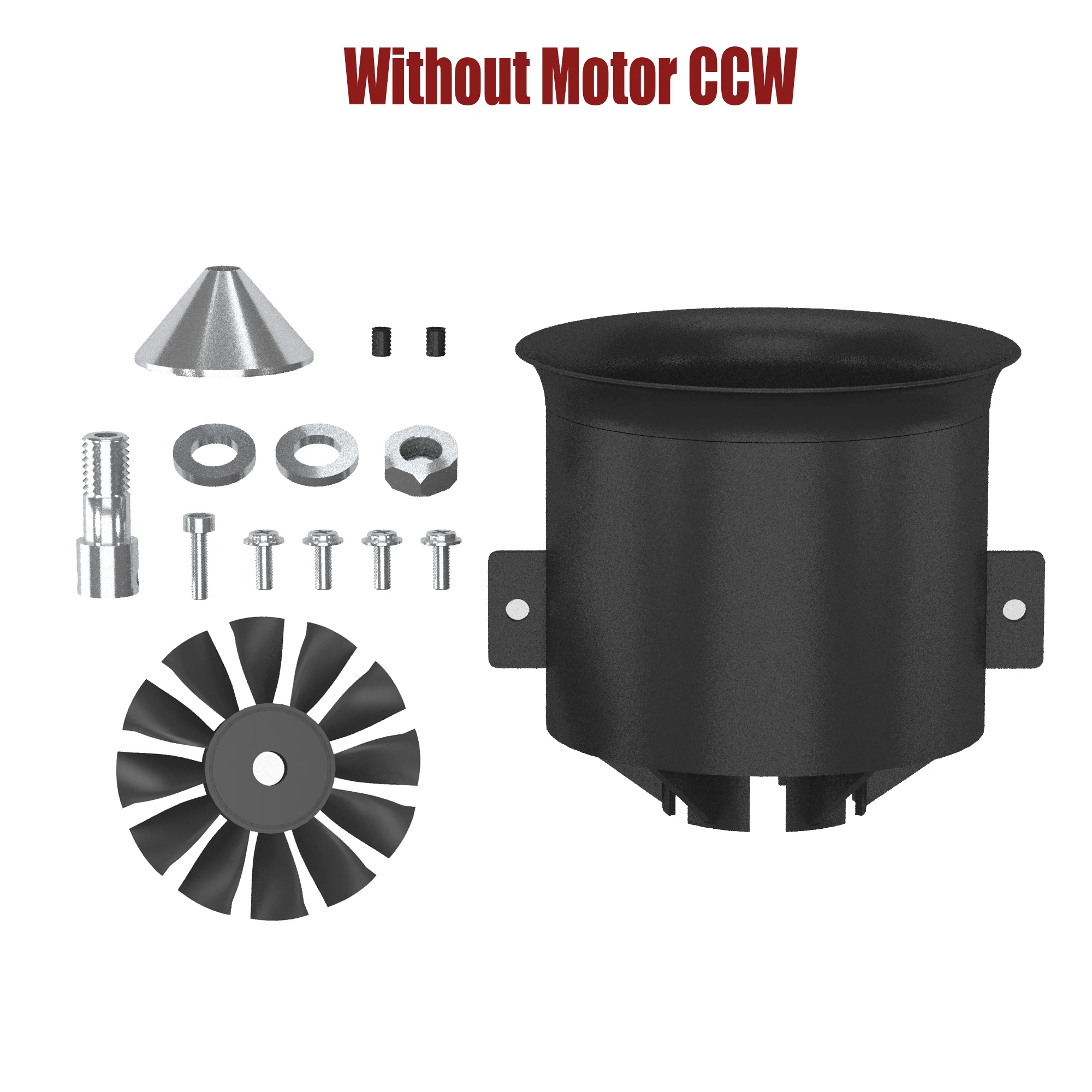 QX-Motor 70mm EDF 12 Blades Ducted Fan CW/CCW QF3027-2200KV 6S Brushless Motor for Remote Control Toy Parts