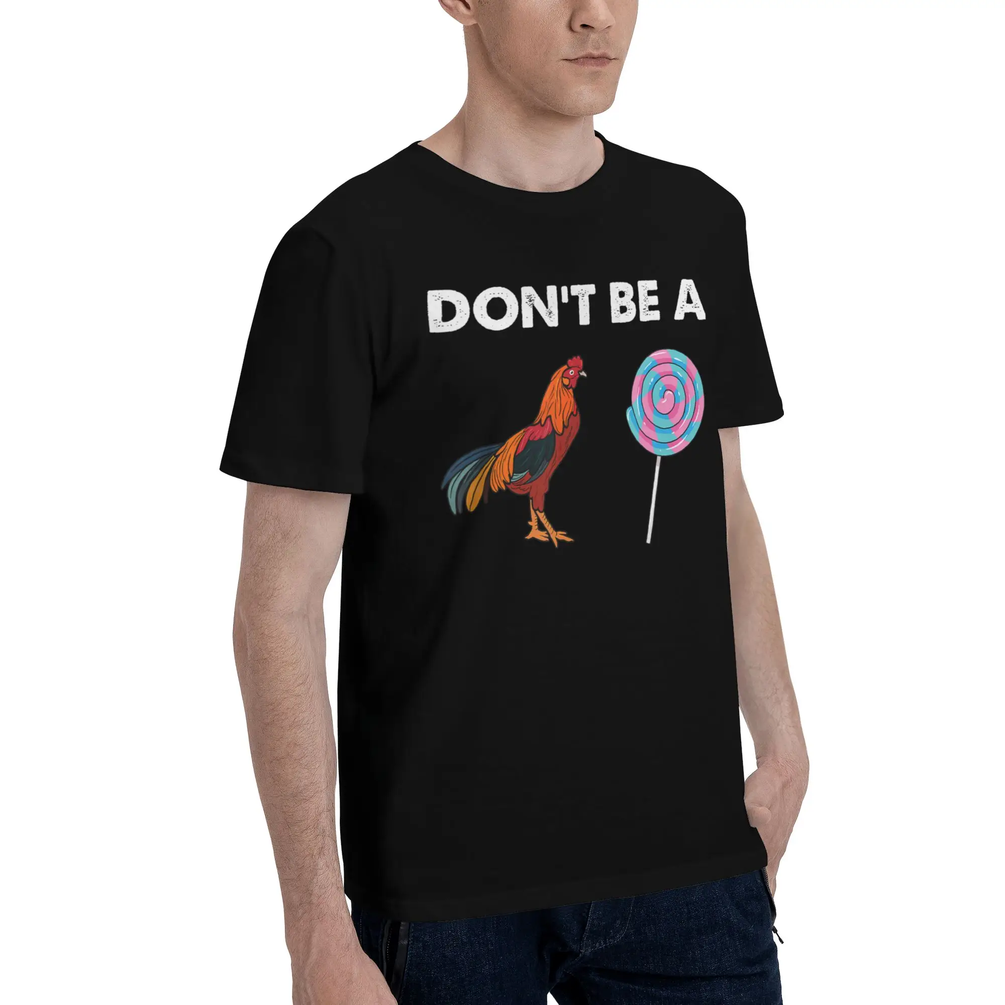 Don't Be A Sucker Funny Chicken Meme Tee Shirt for Men Women Graphic Printing T Shirts  100% Cotton Clothes