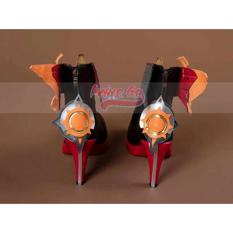 Genshin Impact Pyro Archon Mavuika Cosplay zapatos botines para mujer C09202