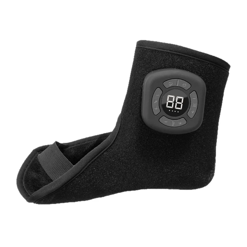 Therapy Airbag Ankle & Foot Massager with Heating Shiatsu Vibrating Air Compression Targeted Pain Relief Feature