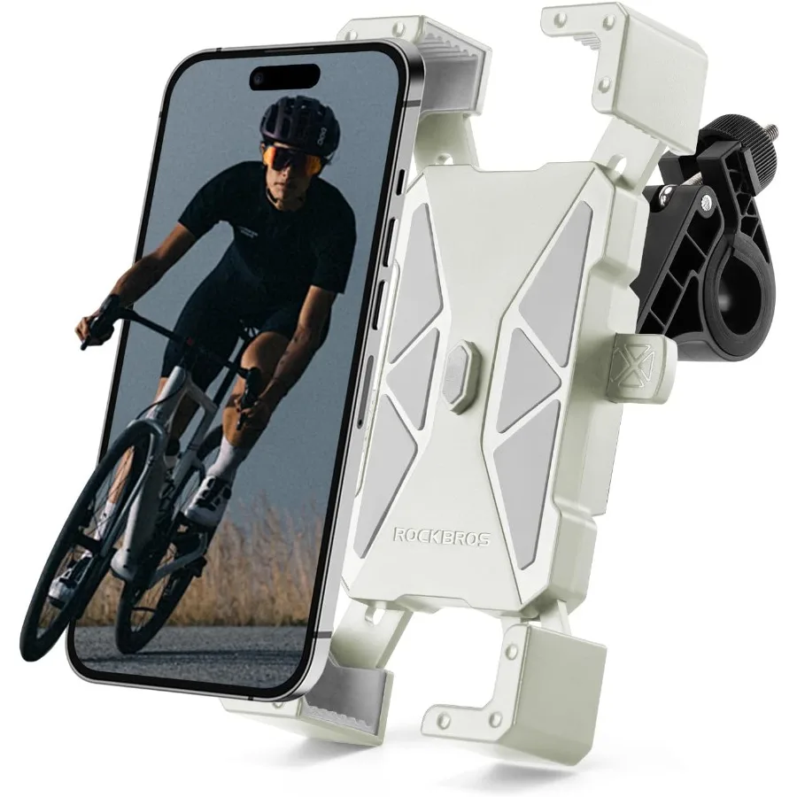 

Bike Phone Holder Motorcycle Phone Mount with AntiShake Technology for Secure Smartphone Use on Biking Adventures 360