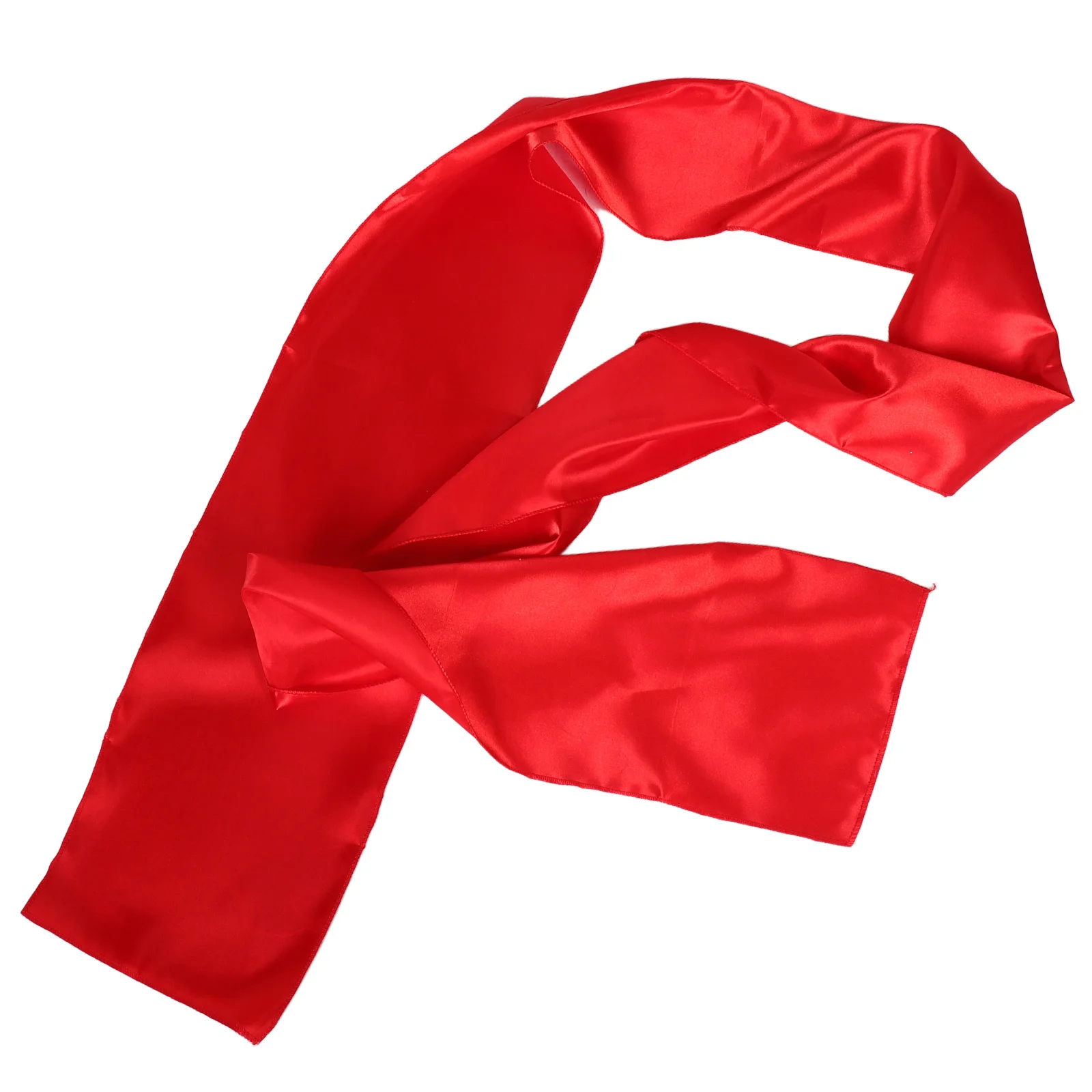 

Red Silk Dance Belt For Chinese Cartoon Costume Adult Performance Festival Competition Soft Satin Prop Elegant Flair Wedding