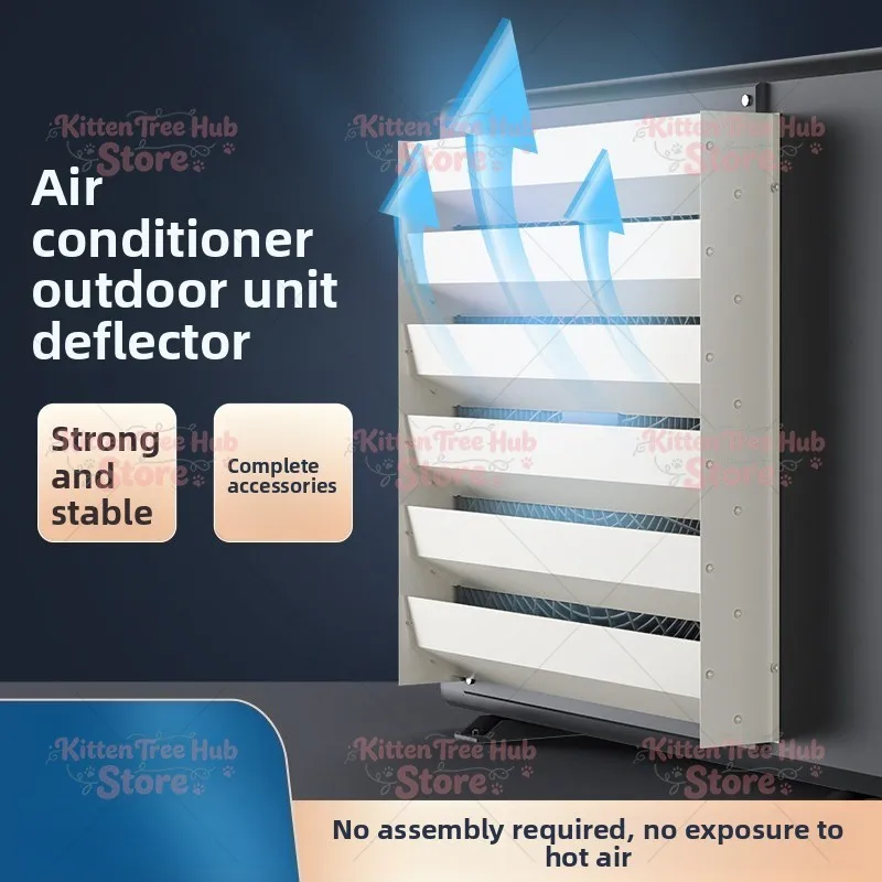 Adjustable Wind Deflector Windproof Baffle Outdoor AC Unit Fitting Anti Direct Blow Air Conditioner Cooling Accessory