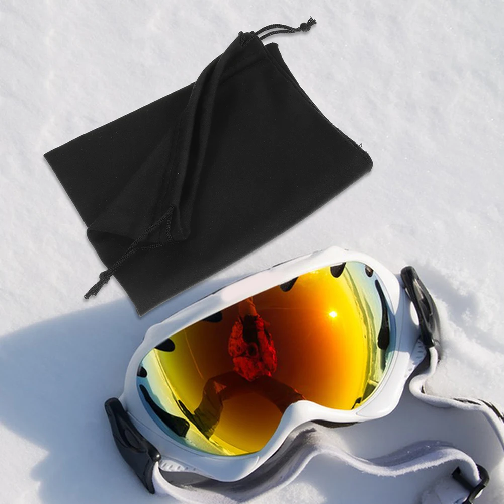 

5Pcs Ski Goggles Bag Portable Soft Drawstring Travel Snow Goggles Storage Pouch Protective Eyewear Sunglasses Holder Glasses