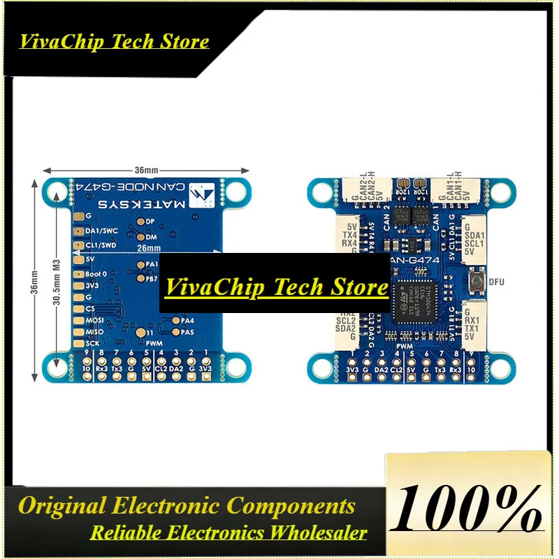VIVaSMATEK AP_PERIPH CAN NODE CAN-G474 Module Support For 1Mbit~5Mbi T CANFD For FPV RC Drone Model