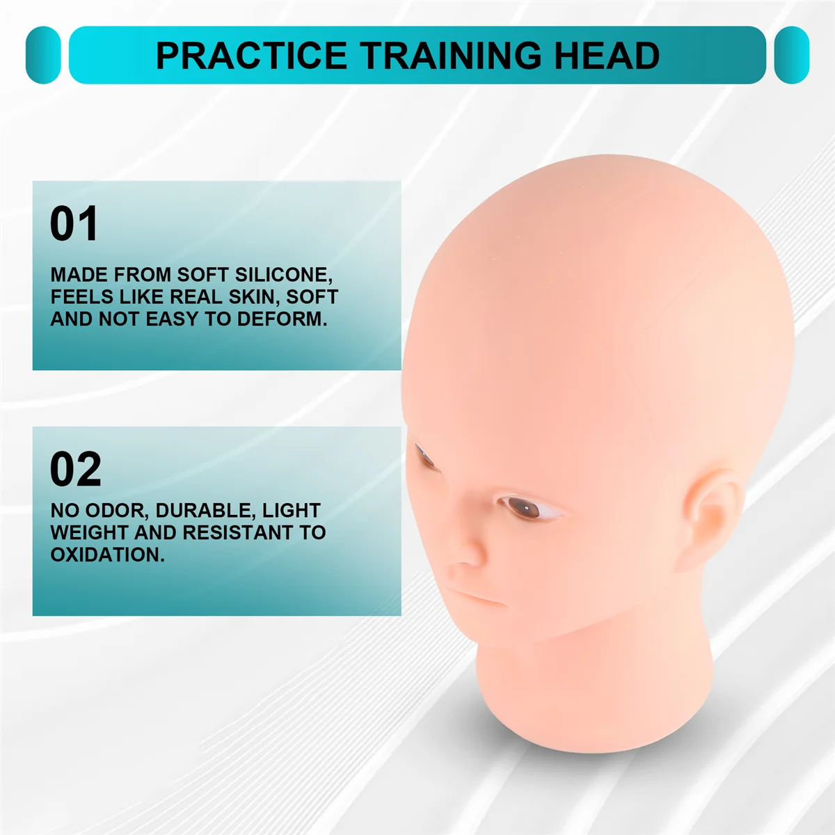 A88M Beauty наращивание ресниц тренировочная голова для макияжа косметологический мягкий силиконовый манекен голова манекена с отверстием для крепления