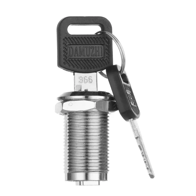 

10/16/20/25mm Cam Lock for Door Cabinet Mailbox Drawer Cupboard with 2 Keys Hardware Accessory