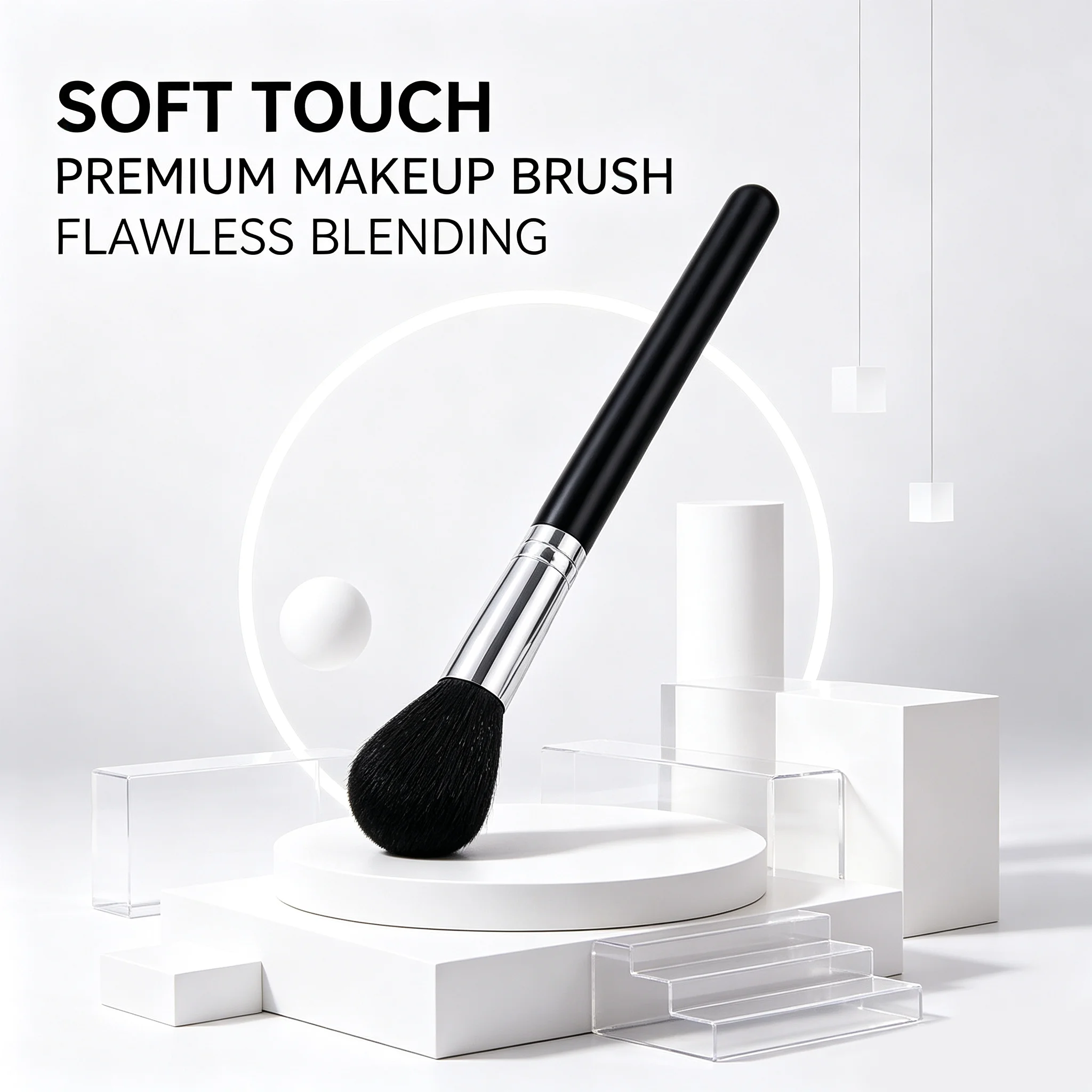 Blush Makeup Brush,for Loose Powder,Setting Powder,Blush and Bronzer,Flawless Blending Cosmetic Tool