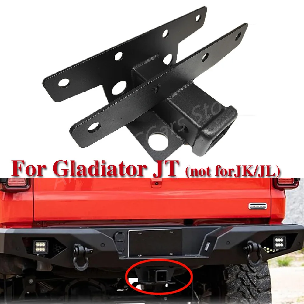 

2inch Car Tow Hitch Receiver Trailer Rear Low Bumper Heavy Duty Metal Towing Hitch Connector Kit for Jeep Gladiator JT 2019+