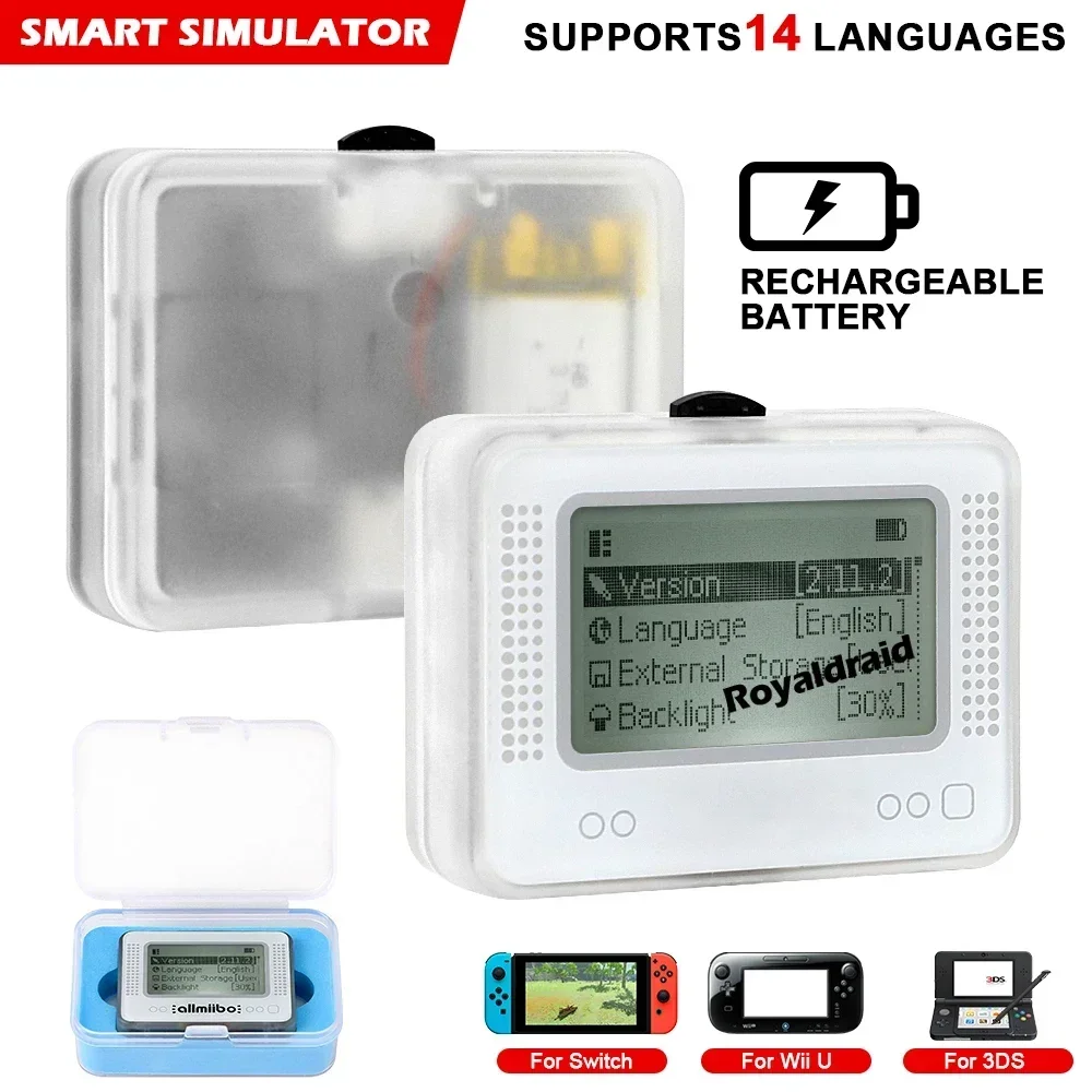 2026 Neuer Ersatz AMB Pixl Emulator Simulator NFC Ersatz-Emulator Bluetooth-Kompatibler Spiele-Emulator für Switch WiiU 3DS
