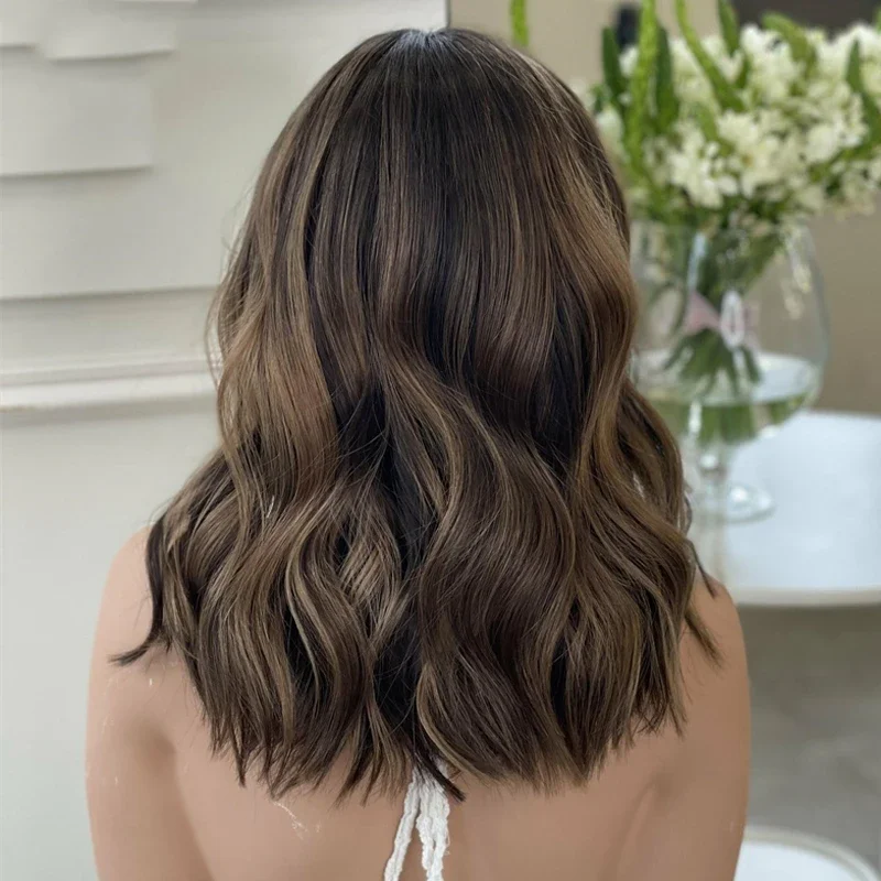 تسليط الضوء على شقراء 26 بوصة 180 الكثافة طويلة BodyWave 5x5 قاعدة الحرير الشعر البشري اليهودي مع BabyHair HD الدانتيل الشعر الأوروبي قبل قطعها #3